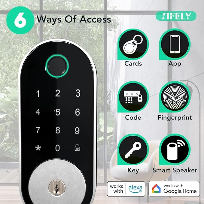 Built-in WiFi Fingerprint Smart Deadbolt - Image 2
