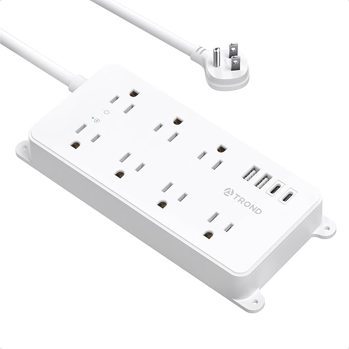 TROND Power Strip Surge Protector, 7 Widely Spaced Outlets by TRONDOfficial