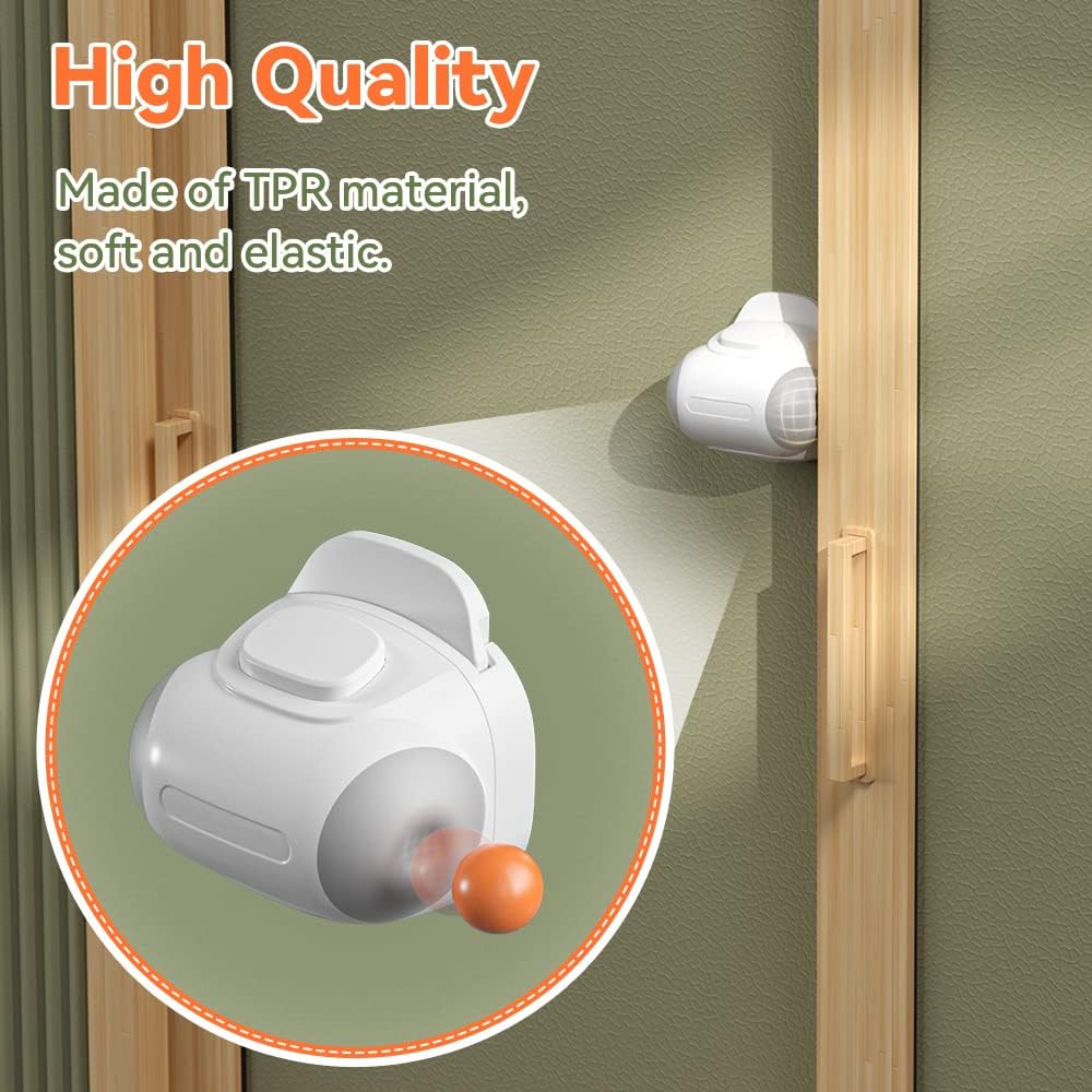 SAFELON 2 PCS Baby Safety Sliding Window Lock, Childproof Patio Closet Door Locks, Easy to Install No Drill