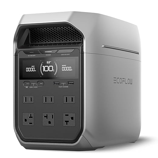 EF ECOFLOW Portable Power Station DELTA 3 Plus, 1024Wh LiFePO4 Battery by EFECOFLOW