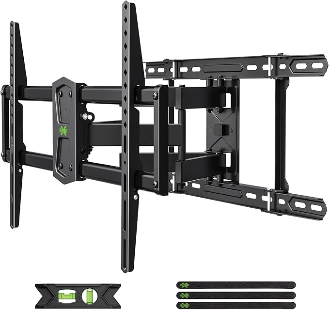 USX Mount Full Motion TV Wall Mount 42"-84" TVS, Fits 16" 18" or 24" Studs by USXMOUNT