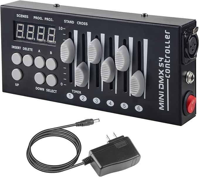 DMX Controller 54 Channel Mini DMX 512 Controller by jindaaudio