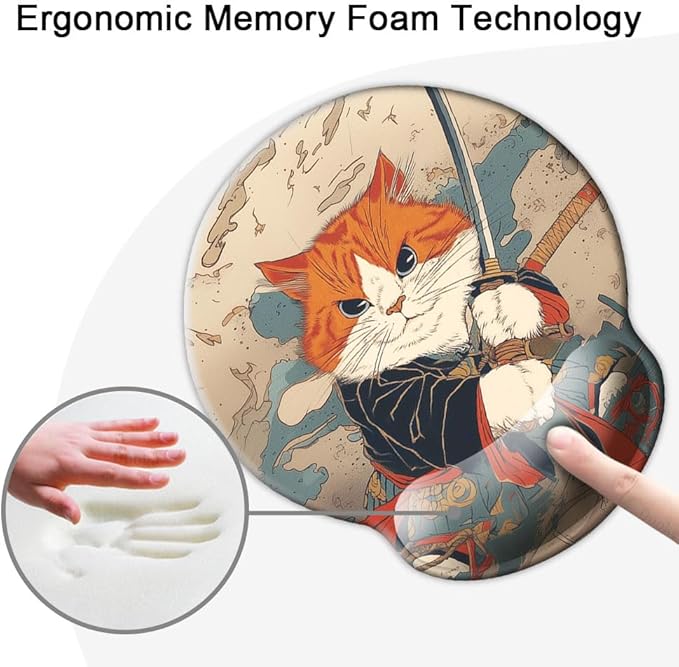 Ergonomic Mouse Pad with Wrist Support, Mouse Pad with Wrist Rest, Relieve - Image 4