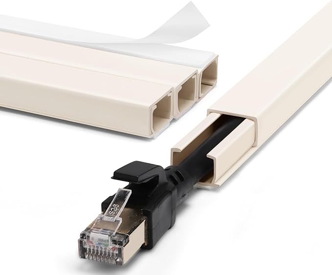 ZhiYo Cord Hider Wall for One Cord, 68in Cord Covers for Wires on Wall by ZhiYo
