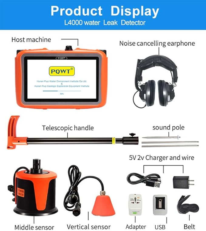 PQWT L4000 Underground Water Leak Detectors Indoor Outdoor Wall Water Pipe - Image 5