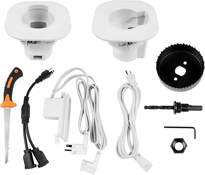 Flynsu in-Wall Cable & Power Management Kit, TV Cord Concealer & Power Kit - Image 2