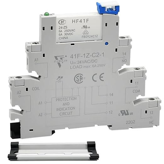 Electromagnetic Relay 24V DC/ 24V AC SPDT 6A by ZJWZJH
