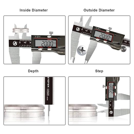 KETOTEK Digital Caliper, 12 Inch/300mm Vernier Caliper Measuring Tool - Image 6