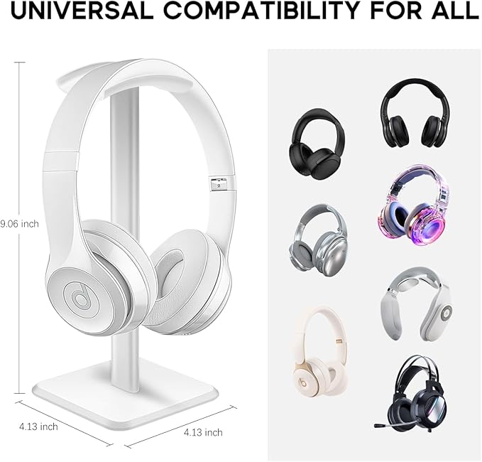 JIKIOU Headphone Stand Gaming Headset Holder Universal Aluminum Metal - Image 3