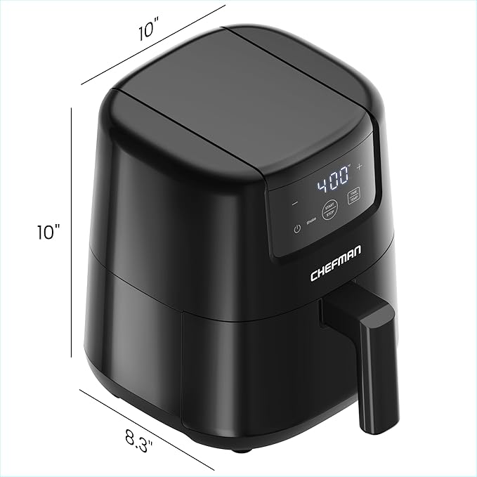 CHEFMAN 2 Qt Mini Air Fryer – Digital Space-Saving Compact Air Fryer - Image 8