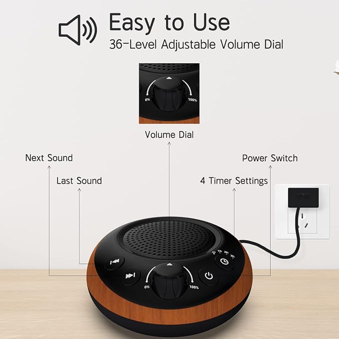 Brown Noise Sound Machine White Noise Machine Nonstop 30 Soothing Sounds Sound - Image 3