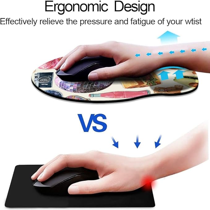 Ergonomic Mouse Pad with Wrist Support, Mouse Pad with Wrist Rest, Relieve - Image 2