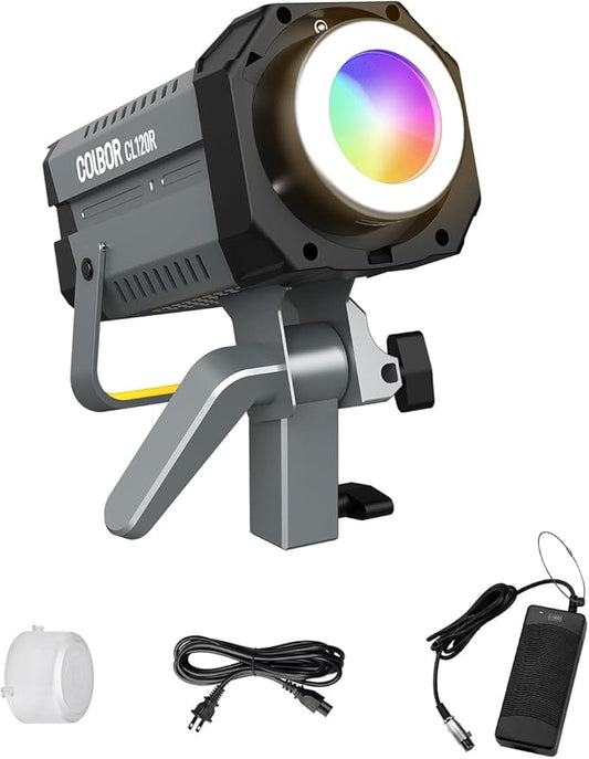 Video Light, COLBOR CL120R RGB 120W Continuous Lighting M/G Balance 2700~6500K by COLBOR