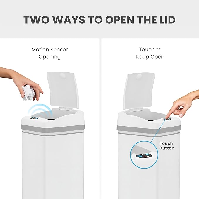 iTouchless 13 Gallon Kitchen Trash Can - Image 3
