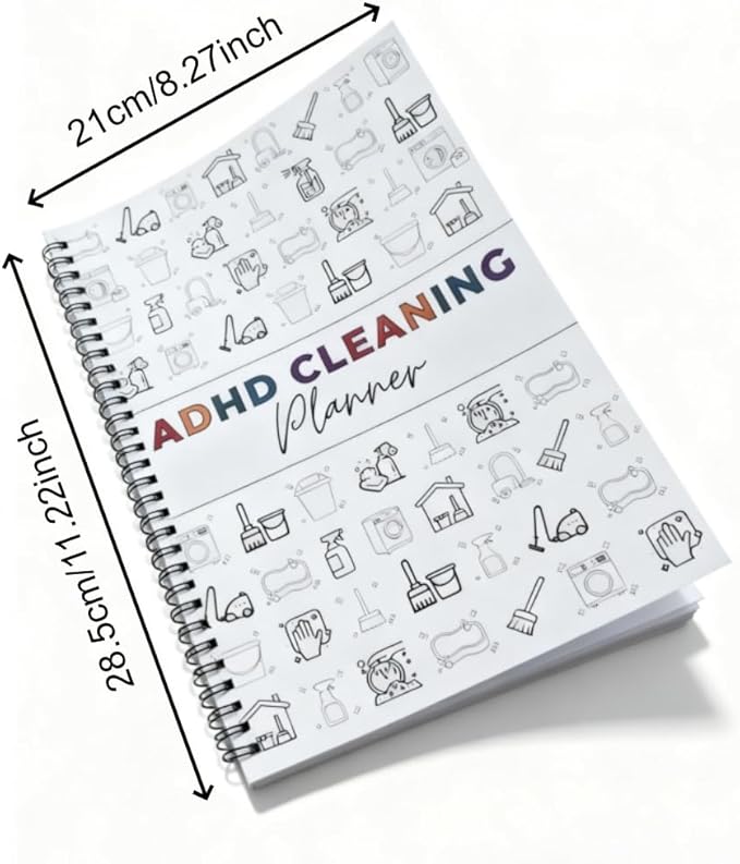 ADHD Cleaning Planner and Organizer, Spiral-Bound Home Management System - Image 5