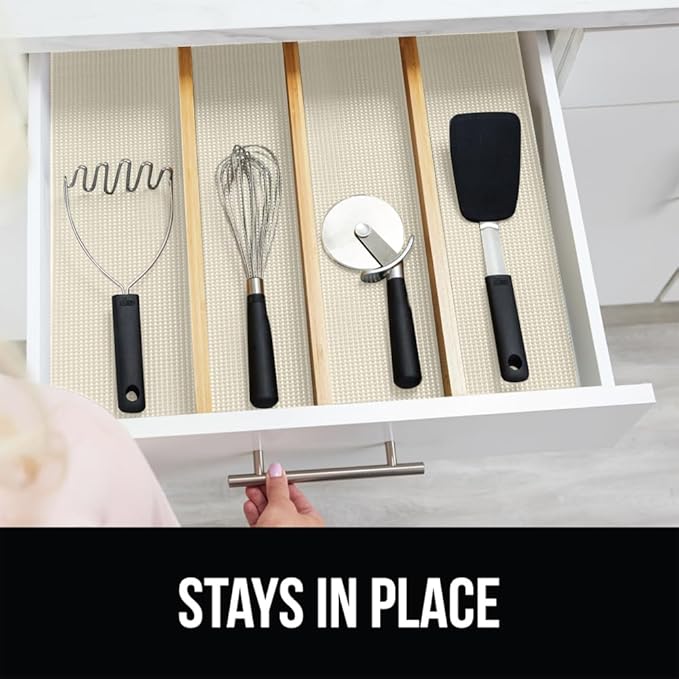 GORILLA GRIP powerGRIP Drawer Shelf and Cabinet Liner, Thick Strong Hold - Image 9
