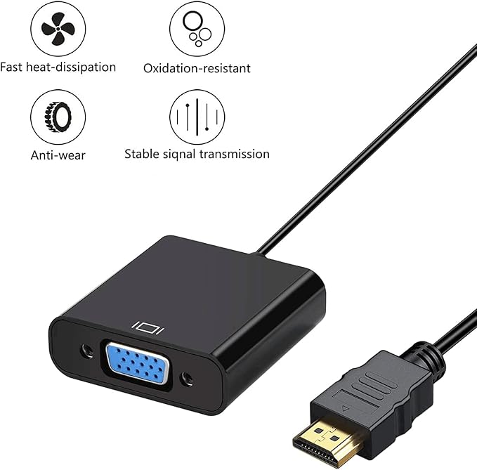 HDMI to VGA Adapter, HDMI Adapter Compatible - Image 5