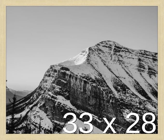 Frame It Easy 33 x 28 Wheat Wood Frame by FrameItEasy