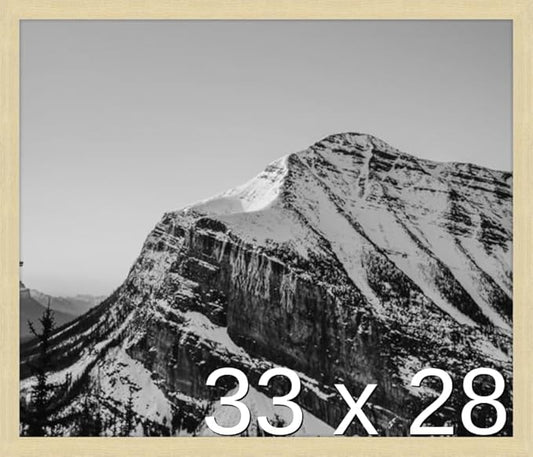 Frame It Easy 33 x 28 Wheat Wood Frame by FrameItEasy