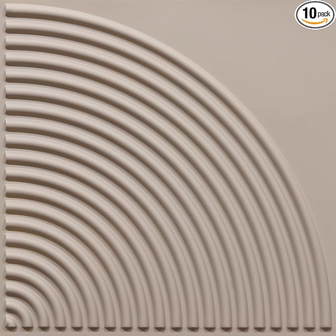 From Plain To Beautiful In Hours 9002 Arc Swell PVC 12 in x 12 in Peel and by DecorativeCeilingTiles