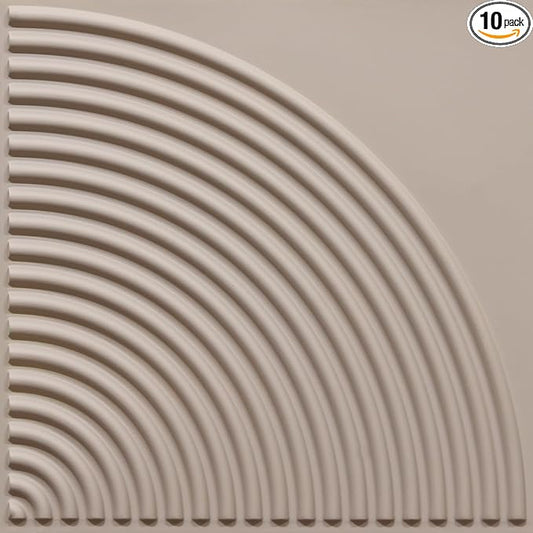 From Plain To Beautiful In Hours 9002 Arc Swell PVC 12 in x 12 in Peel and by DecorativeCeilingTiles