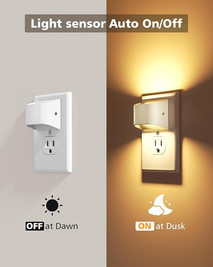 VOLISUN Night Lights Plug into Wall, 4 Pack Up and Down LED Night Light - Image 3