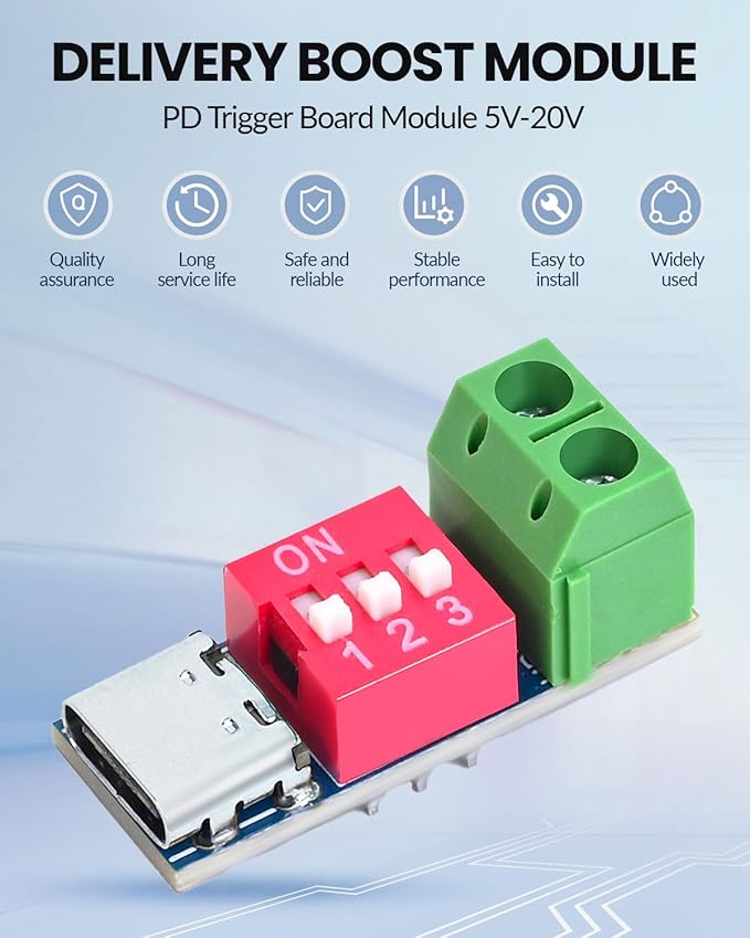 Seloky 12PCS USB-C PD/QC Fast Charge Trigger Module & Decoy Board - Image 2