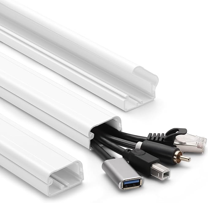 39in Cord Covers for Wires on Wall, YCLYC Wall Cord Cover, Large TV Cable Hider by YCLYC