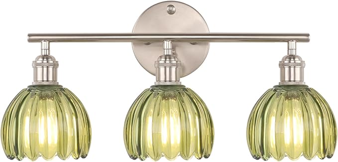 Shenmoyl Bathroom Light Fixtures, 3-Light Vanity Wall Light Over Mirror by Shenmoyl