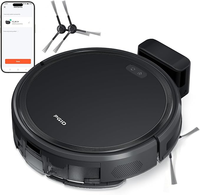 FGID Robot Vacuum and Mop Combo, 2 in 1 Mopping Robotic Vacuum Cleaner w by PGID