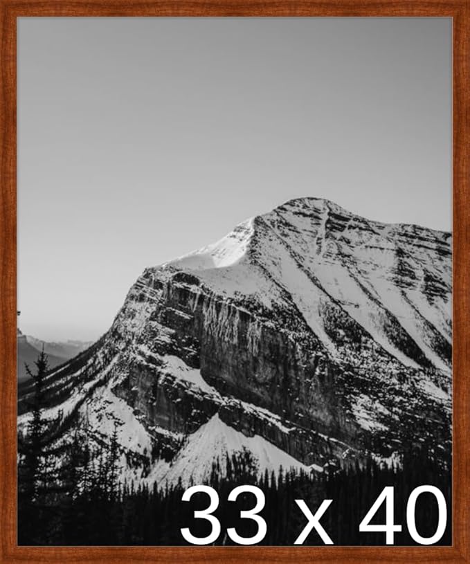 Frame It Easy 33 x 40 Russet Wood Frame by FrameItEasy