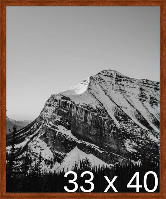 Frame It Easy 33 x 40 Russet Wood Frame by FrameItEasy