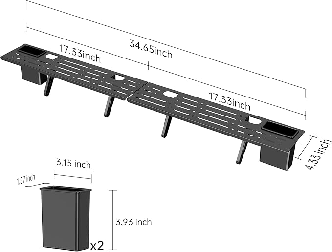 CABTE Steel TV Top Shelf- Adjustable Screen Shelf Floating Stand - Image 2