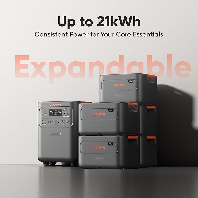 Jackery HomePower 3600 Plus Portable Power Station and Extra Battery - Image 6