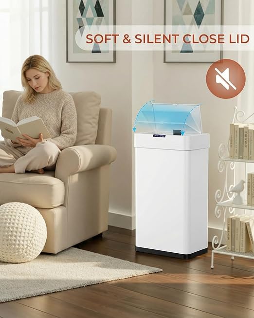 TLSUNNY 21.1 Gallon Motion Sensor Trash Can, Touchless Automatic Garbage Can - Image 8