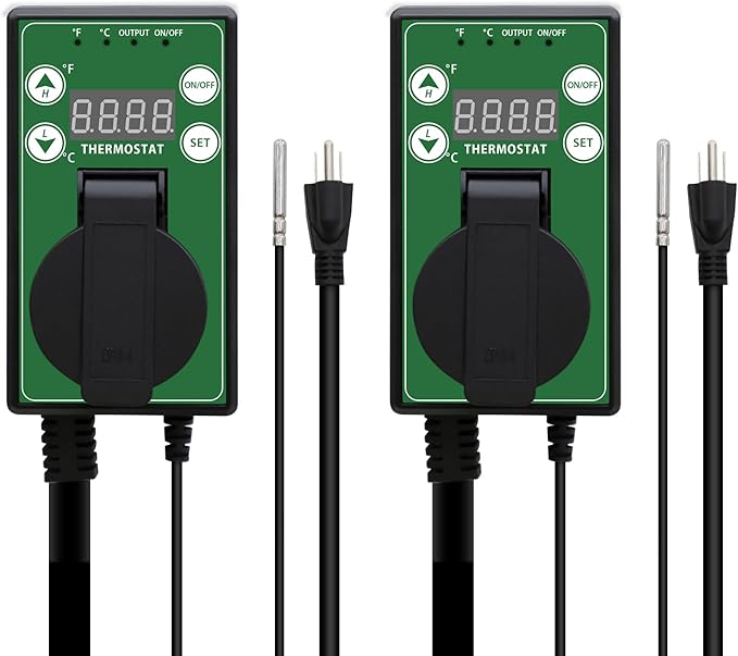 COOS BAY Digital Thermostat Controller -4 to 108°F, Temperature Control by COOSBAY