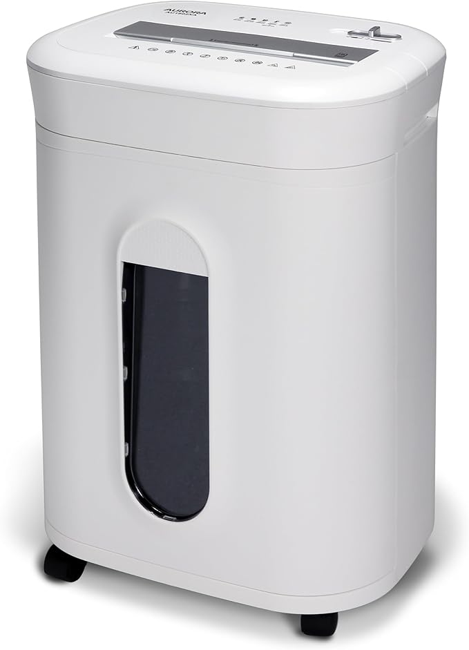 Aurora AU1802XA Anti-Jam 18-Sheet Crosscut Paper and CD/Credit Card Shredder/ by Aurora