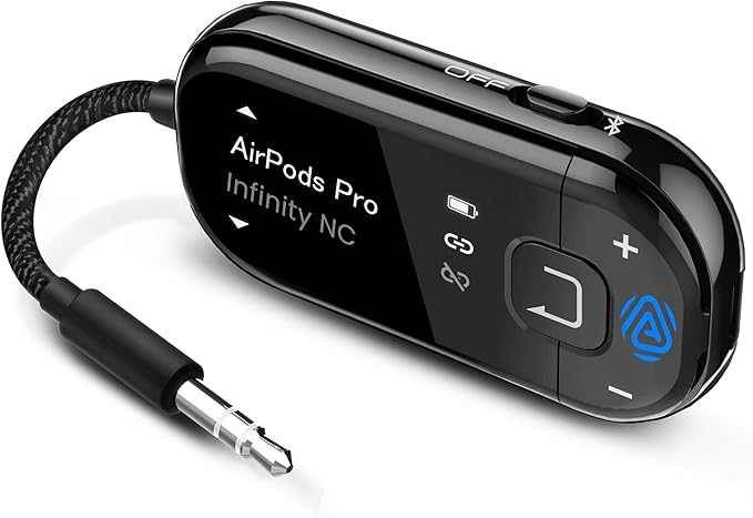 Avantree Voyager – OLED Display & Latest Auracast Bluetooth 5.4 Adapter by Avantree