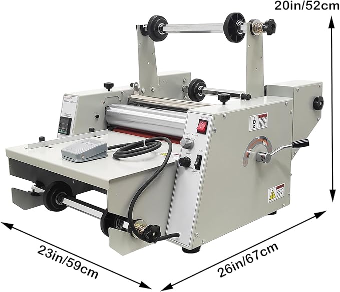 WYDDDARY 14.17"/360MM Electric Steel Roller Thermal Laminator - Image 2