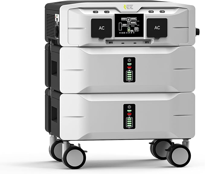 IEE 5120Wh Power Station SP5000, 120/240V 5000W AC Output, Lifepo4 Home Battery by OSCAL