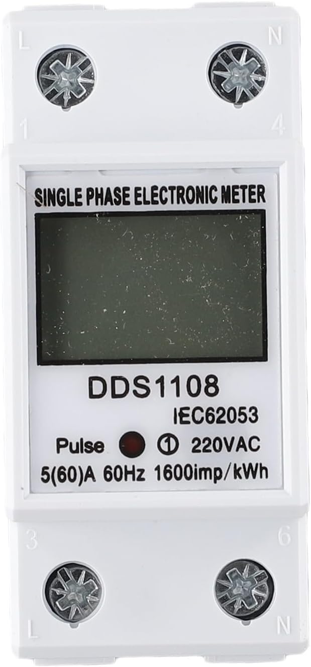 Digital Energy Meter LCD Display 50A 60A Single Phase Power Monitor Electric - Image 4