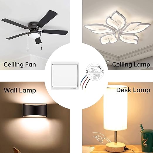 Self-Powered Wireless Light Switch and Receiver Kit, Linptech Remote Control - Image 8