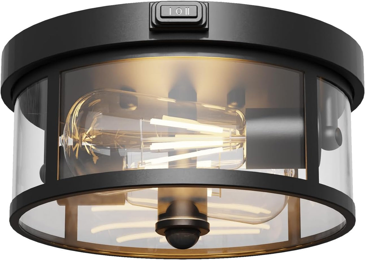Outdoor Ceiling Light with Motion Sensor 9.3in