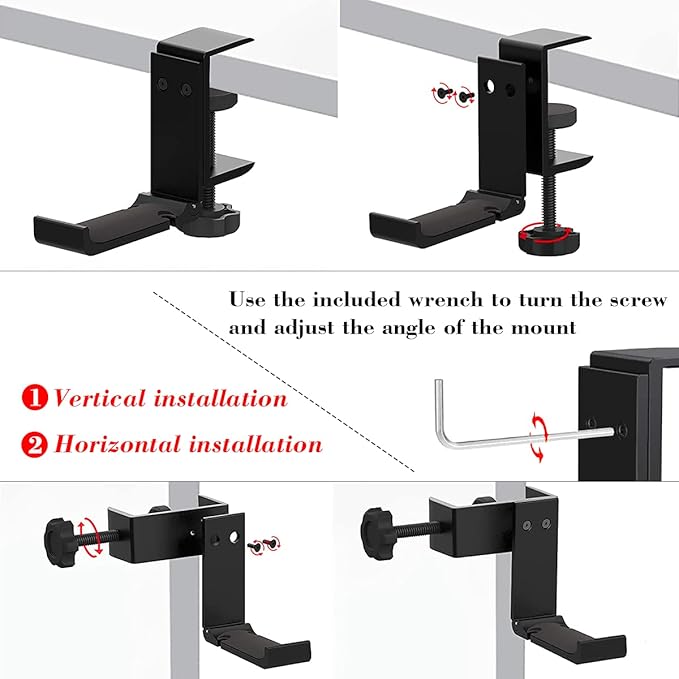 NCHONHONG Headphone Holder Under Desk Hook - Image 6