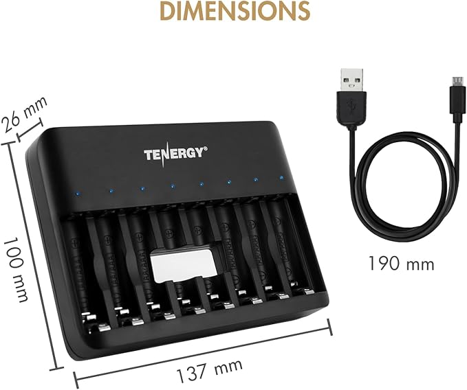 Tenergy TN477U 8-Bay Fast Charger - Image 9