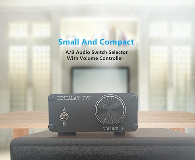 TENEALAY HiFi RCA Passive Preamp Stereo Audio Preamplifier - Image 2