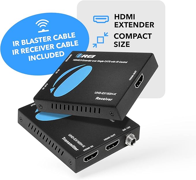 OREI HDMI Extender UltraHD Over Single Cat6/Cat7 Cable 4K @ 60Hz - Image 4