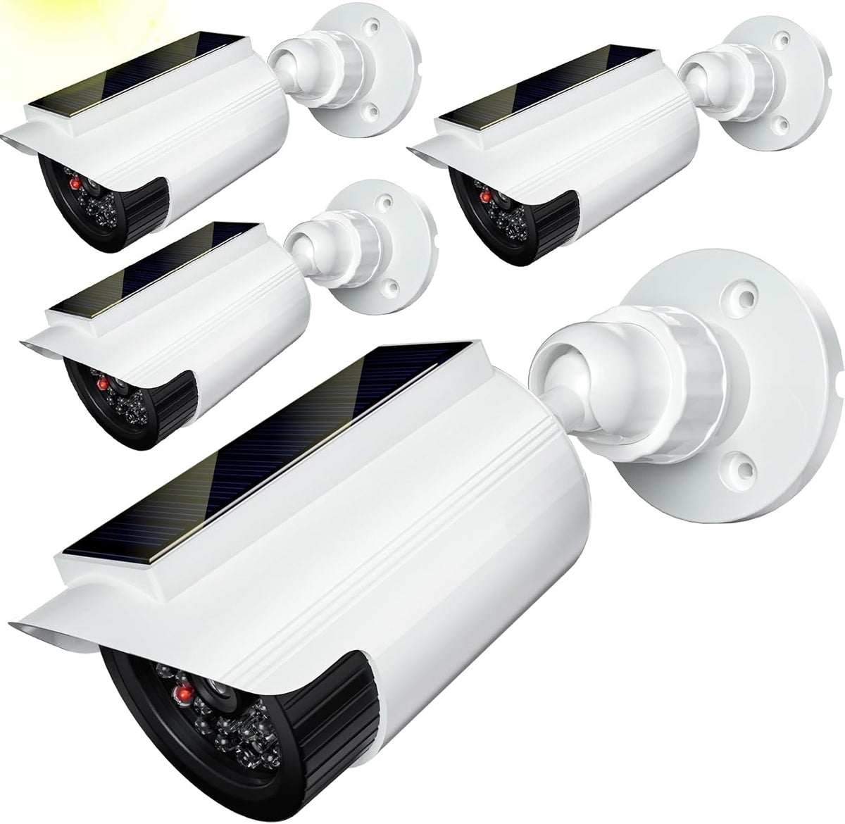 WALI Fake Dummy Camera, Solar Powered Fake Security Camera