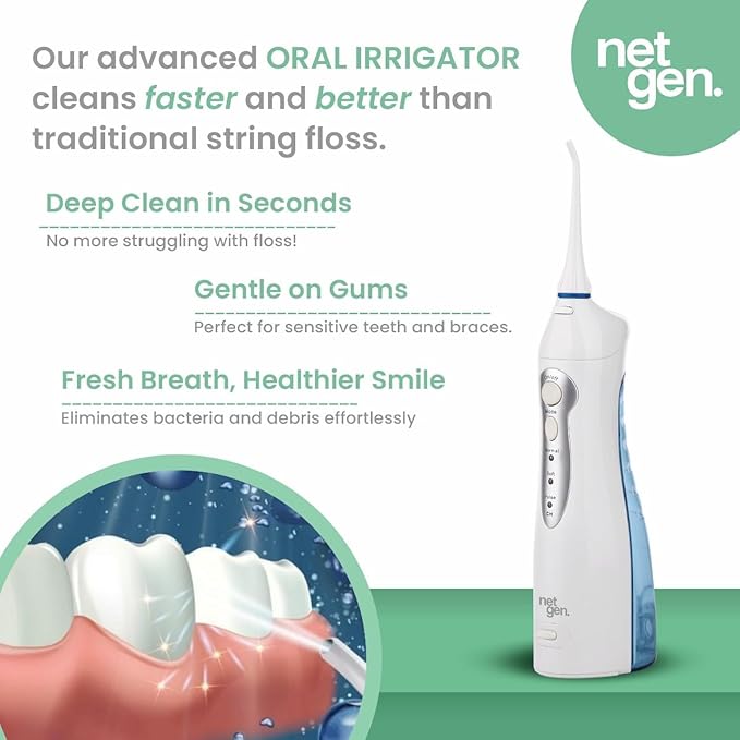 Cordless Water Dental Flosser for Teeth & Gums, Portable Electric Oral Irrigator - Image 8