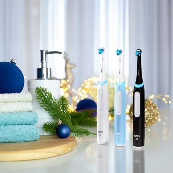 Oral-B iO Deep Clean Rechargeable Electric Powered Toothbrush, Icy Blue - Image 8